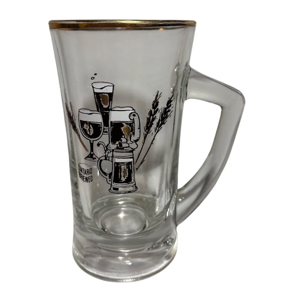 Brewer’s Retail Beer Store Mug Ontario Brewed Pint Mug Glass Vintage 1960’s